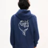 Kenzo Tulip’ Embroidered Zip up Hoodie in Cotton Kenzo Tulip’ Embroidered Zip up Hoodie in Cotton