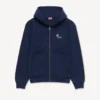 Kenzo Tulip’ Embroidered Zip up Hoodie in Cotton Kenzo Tulip’ Embroidered Zip up Hoodie in Cotton