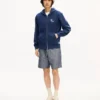 Kenzo Tulip’ Embroidered Zip up Hoodie in Cotton Kenzo Tulip’ Embroidered Zip up Hoodie in Cotton