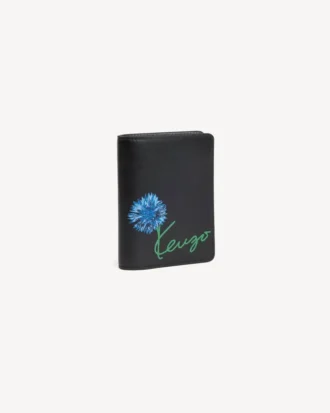 Kenzo Tulip’ Fold Wallet in Leather