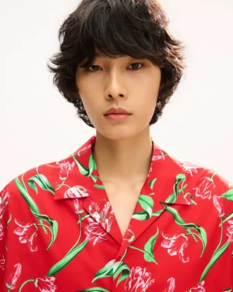 Kenzo Tulip’ Hawaiian Short Sleeve Shirt in Cotton