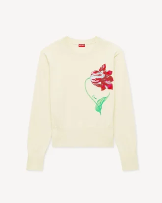 Kenzo Tulip’ Jumper in Cotton Wool