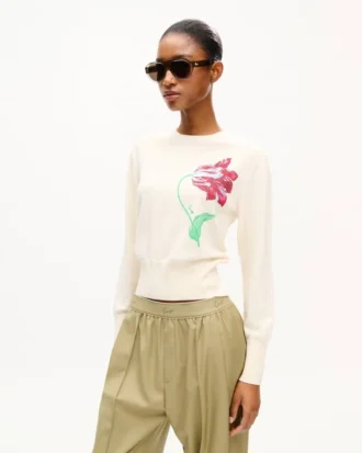 Kenzo Tulip’ Jumper in Cotton Wool