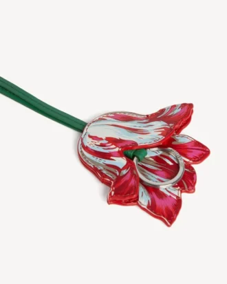 Kenzo Tulip’ Keyholder Charm in Leather