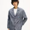 Kenzo Tulip’ Light Workwear Jacket in Cotton Linen