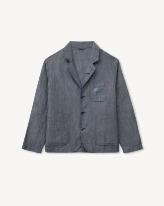 Kenzo Tulip’ Light Workwear Jacket in Cotton Linen