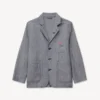 Kenzo Tulip’ Light Workwear Jacket in Washed Mixed Linen Denim Kenzo Tulip’ Light Workwear Jacket in Washed Mixed Linen Denim