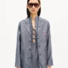Kenzo Tulip’ Light Workwear Jacket in Washed Mixed Linen Denim Kenzo Tulip’ Light Workwear Jacket in Washed Mixed Linen Denim