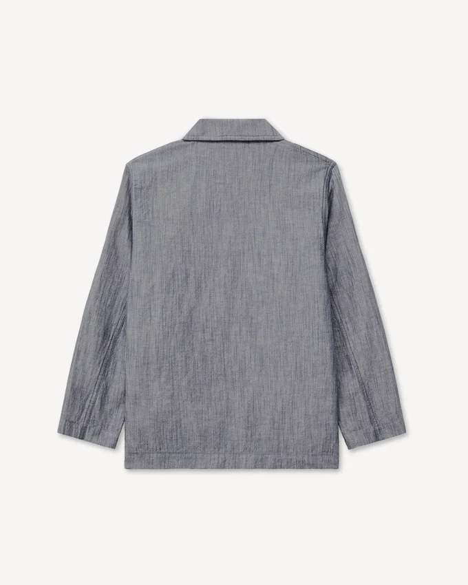 Kenzo Tulip’ Light Workwear Jacket in Washed Mixed Linen Denim Kenzo Tulip’ Light Workwear Jacket in Washed Mixed Linen Denim