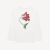 Kenzo Tulip’ Long Sleeves Relax T-Shirt in Cotton Kenzo Tulip’ Long Sleeves Relax T-Shirt in Cotton