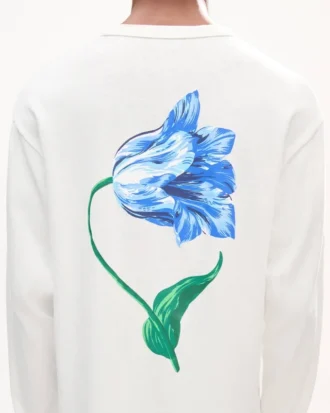 Kenzo Tulip’ Long Sleeves T-Shirt in Cotton