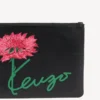 Kenzo Tulip’ Pouch in Leather