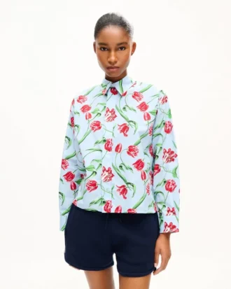 Kenzo Tulip’ Shirt in Cotton Poplin
