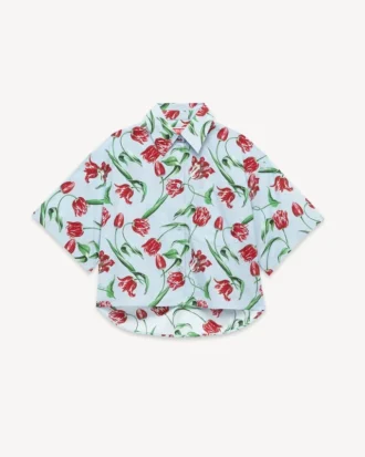 Kenzo Tulip’ Short Sleeve Shirt in Cotton Poplin Kenzo Tulip’ Short Sleeve Shirt in Cotton Poplin
