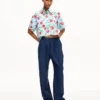 Kenzo Tulip’ Short Sleeve Shirt in Cotton Poplin Kenzo Tulip’ Short Sleeve Shirt in Cotton Poplin