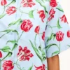 Kenzo Tulip’ Short Sleeve Shirt in Cotton Poplin Kenzo Tulip’ Short Sleeve Shirt in Cotton Poplin