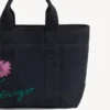 Kenzo Tulip’ Small Tote Bag in Denim-Like Twill Kenzo Tulip’ Small Tote Bag in Denim-Like Twill
