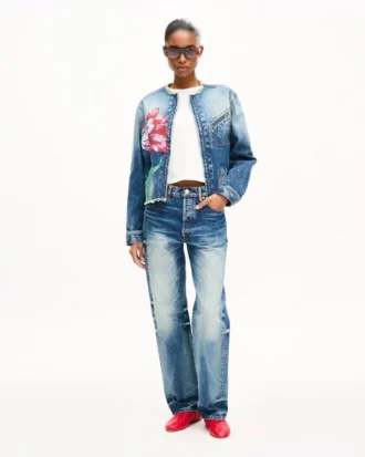 Kenzo Tulip’ Straight Pants in Japanese Denim
