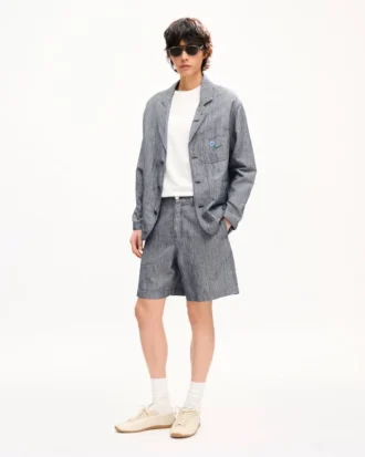 Kenzo Tulip’ Straight Short in Cotton Linen