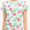Kenzo Tulip’ T-Shirt in Cotton Kenzo Tulip’ T-Shirt in Cotton