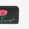 Kenzo Tulip’ Zip Wallet in Leather
