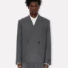 Kenzo Weave’ Adjusted Tailored Kimono Jacket in Wool Jacquard Kenzo Weave’ Adjusted Tailored Kimono Jacket in Wool Jacquard
