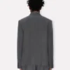 Kenzo Weave’ Adjusted Tailored Kimono Jacket in Wool Jacquard Kenzo Weave’ Adjusted Tailored Kimono Jacket in Wool Jacquard