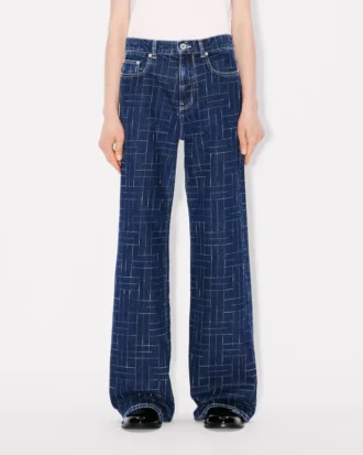 Kenzo Weave’ Ayame Wide Pants in Japanese Denim