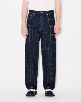 Kenzo Weave’ Cargo Monkey Fit Jeans in Japanese Denim