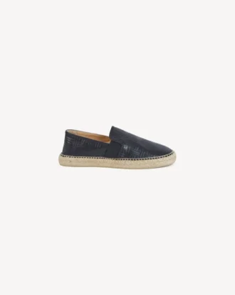 Kenzo Weave’ Debossed Espadrilles in Leather