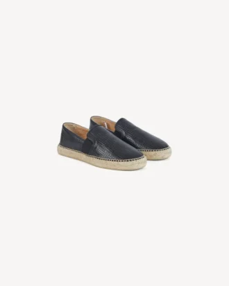 Kenzo Weave’ Debossed Espadrilles in Leather