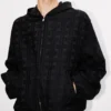 Kenzo Weave’ Hooded Overshirt in Cotton Jacquard