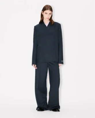Kenzo Weave’ Kimono Blazer in Wool Jacquard