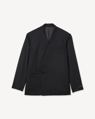 Kenzo Weave’ Kimono Tailored Jacket in Wool Jacquard