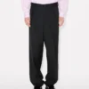 Kenzo Weave’ Pleated Tailored Pants in Wool Jacquard