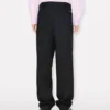 Kenzo Weave’ Pleated Tailored Pants in Wool Jacquard
