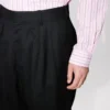 Kenzo Weave’ Pleated Tailored Pants in Wool Jacquard