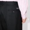 Kenzo Weave’ Pleated Tailored Pants in Wool Jacquard