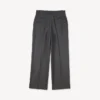 Kenzo Weave’ Straight Tailored Pants in Wool Jacquard