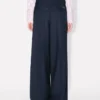 Kenzo Weave’ Wide Leg Pants in Wool Jacquard Kenzo Weave’ Wide Leg Pants in Wool Jacquard