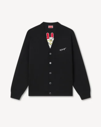 Kenzo Wild Tiger’ Cardigan in Wool Cotton