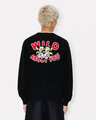 Kenzo Wild Tiger’ Cardigan in Wool Cotton