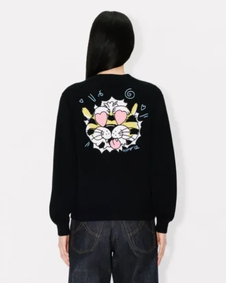 Kenzo Wild Tiger’ Cardigan in Wool Cotton Kenzo Wild Tiger’ Cardigan in Wool Cotton