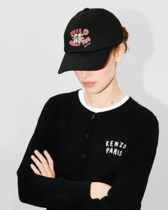 Kenzo Wild Tiger’ Embroidered Cap in Cotton Kenzo Wild Tiger’ Embroidered Cap in Cotton