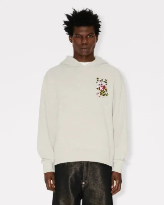 Kenzo Wild Tiger’ Embroidered Hoodie in Cotton
