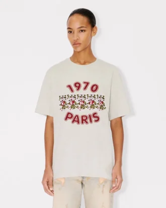 Kenzo Wild Tiger’ Embroidered Loose T-Shirt in Cotton