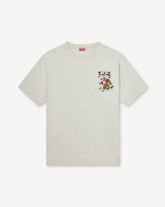 Kenzo Wild Tiger’ Embroidered Oversized T-Shirt in Cotton