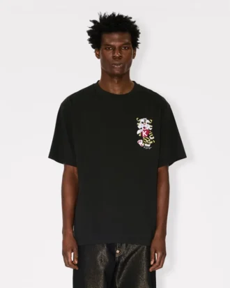 Kenzo Wild Tiger’ Embroidered Oversized T-Shirt in Cotton