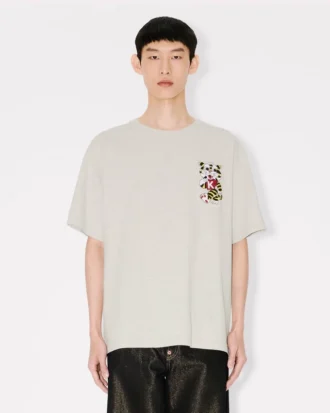 Kenzo Wild Tiger’ Embroidered Oversized T-Shirt in Cotton