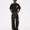 Kenzo Wild Tiger’ Embroidered Oversized T-Shirt in Cotton Kenzo Wild Tiger’ Embroidered Oversized T-Shirt in Cotton